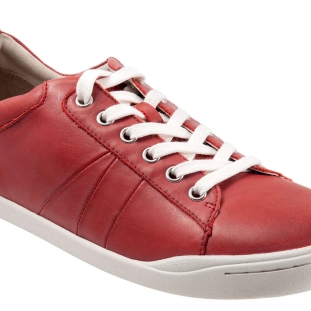 SoftWalk Red Leather Women's Sneakers Size 5